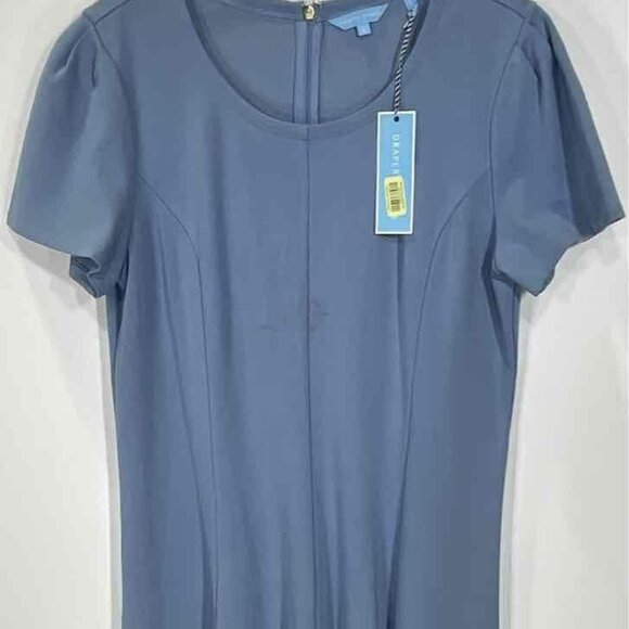 Powder Blue Ponte A-Line Dress Size L NWT - Picture 3 of 8